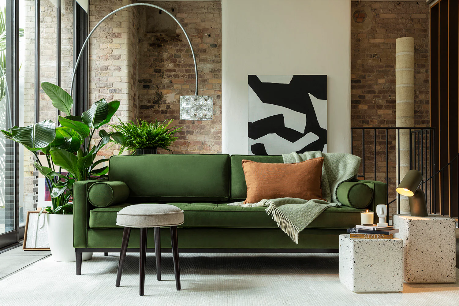 Model 02 3-Seater Sofa, Vine - Image 2