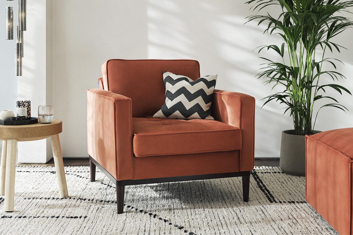 Model 02 Armchair, Brick - Image 2