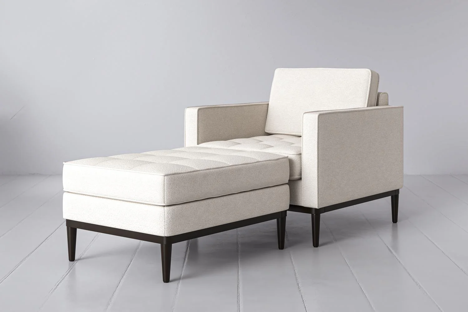Model 02 Chaise Longue, Ivory - Image 3