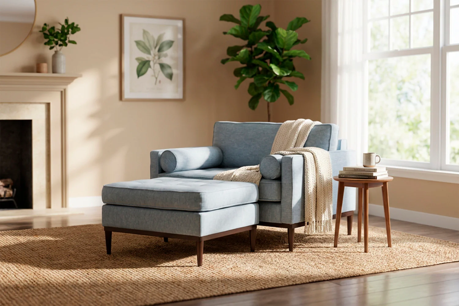 Model 02 Loveseat, Seaglass - Image 2