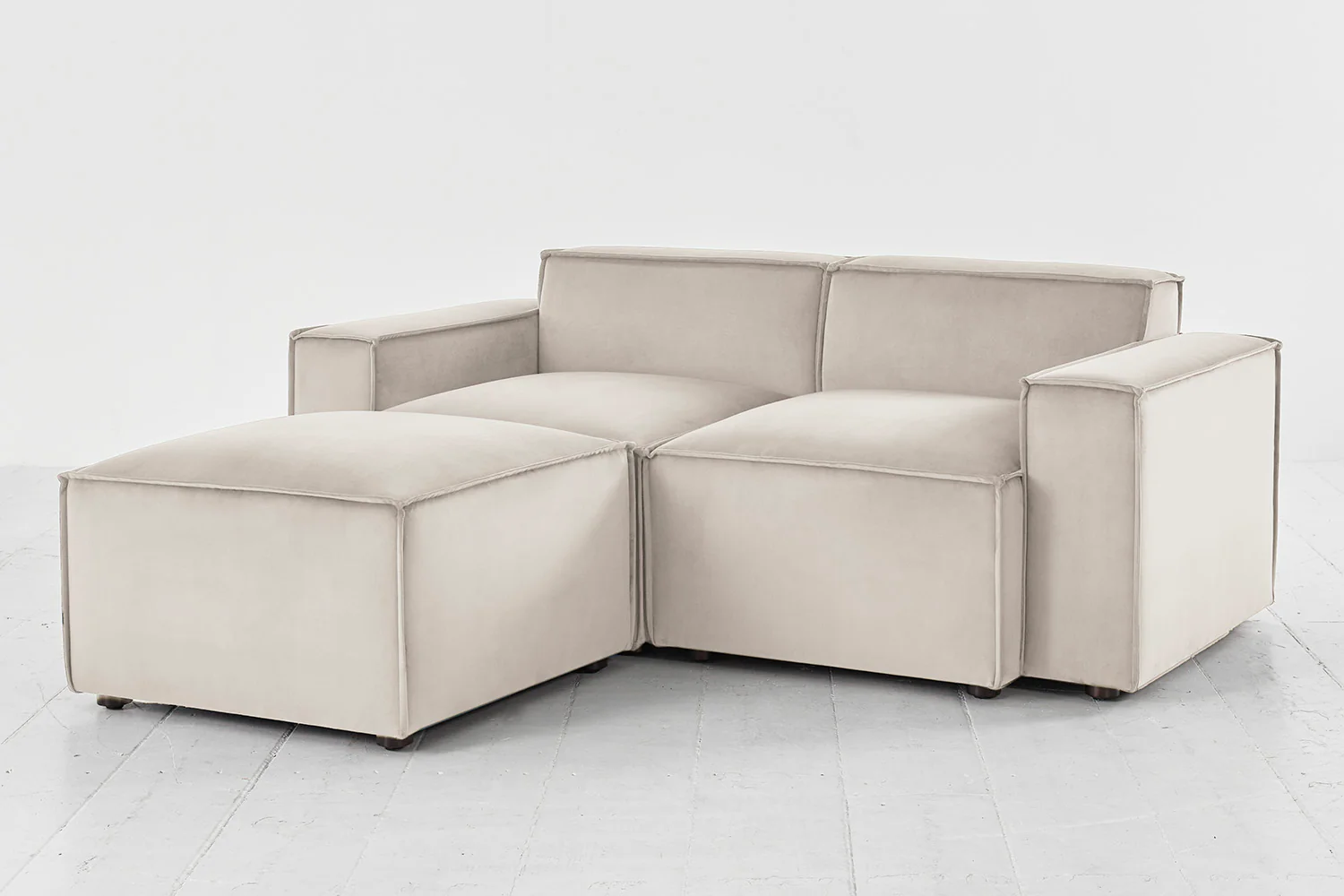 Model 03 2-Seater Left Chaise Sofa, Bone - Image 3