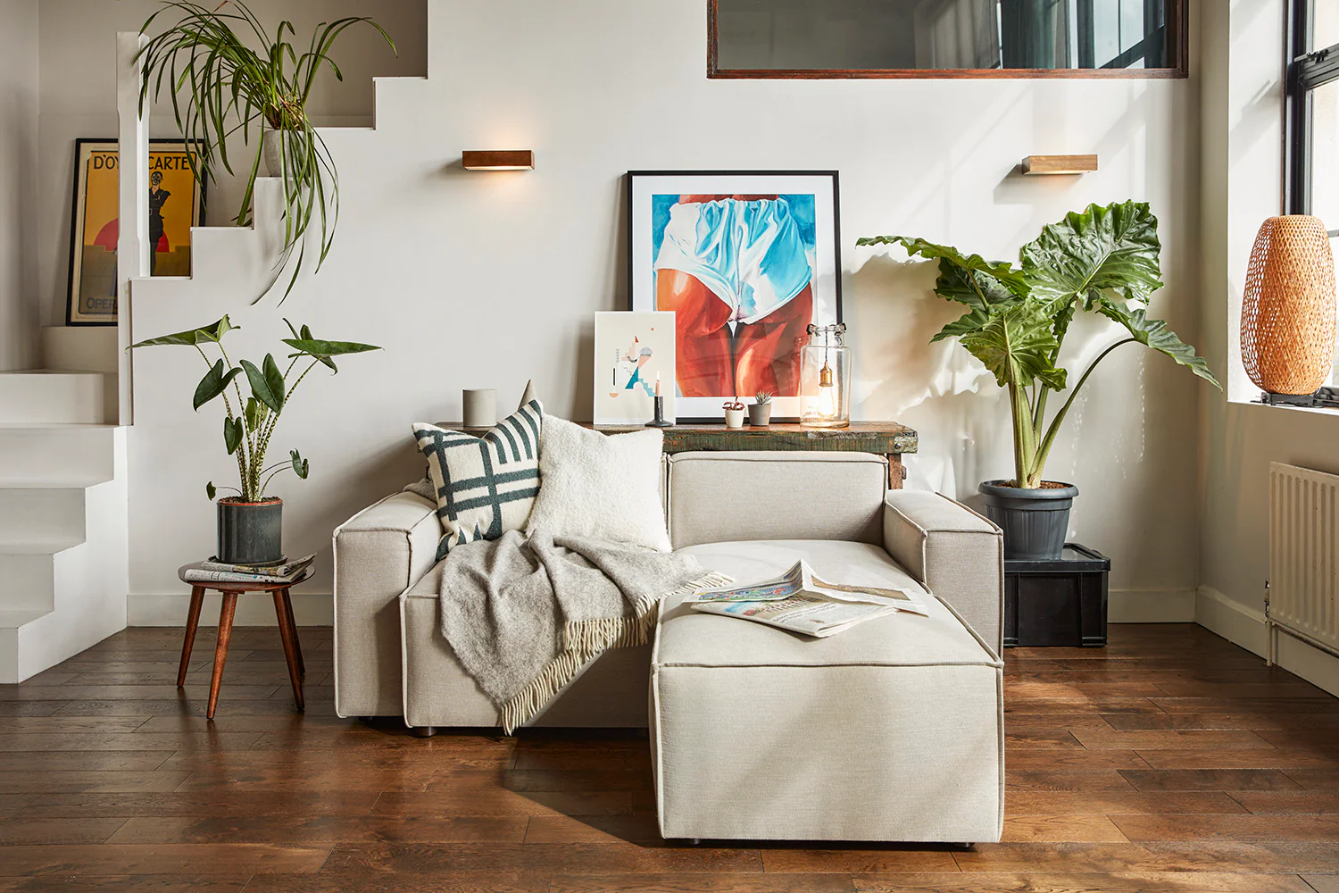 Model 03 2-Seater Left Chaise Sofa, Pumice - Image 2