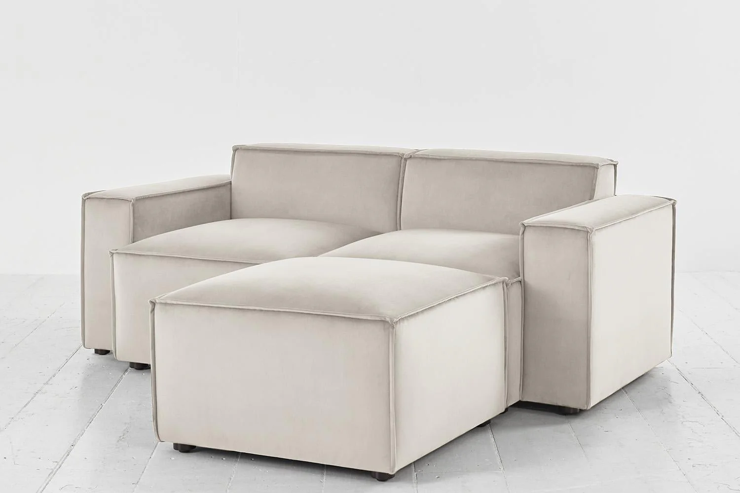 Model 03 2-Seater Right Chaise Sofa, Bone - Image 2