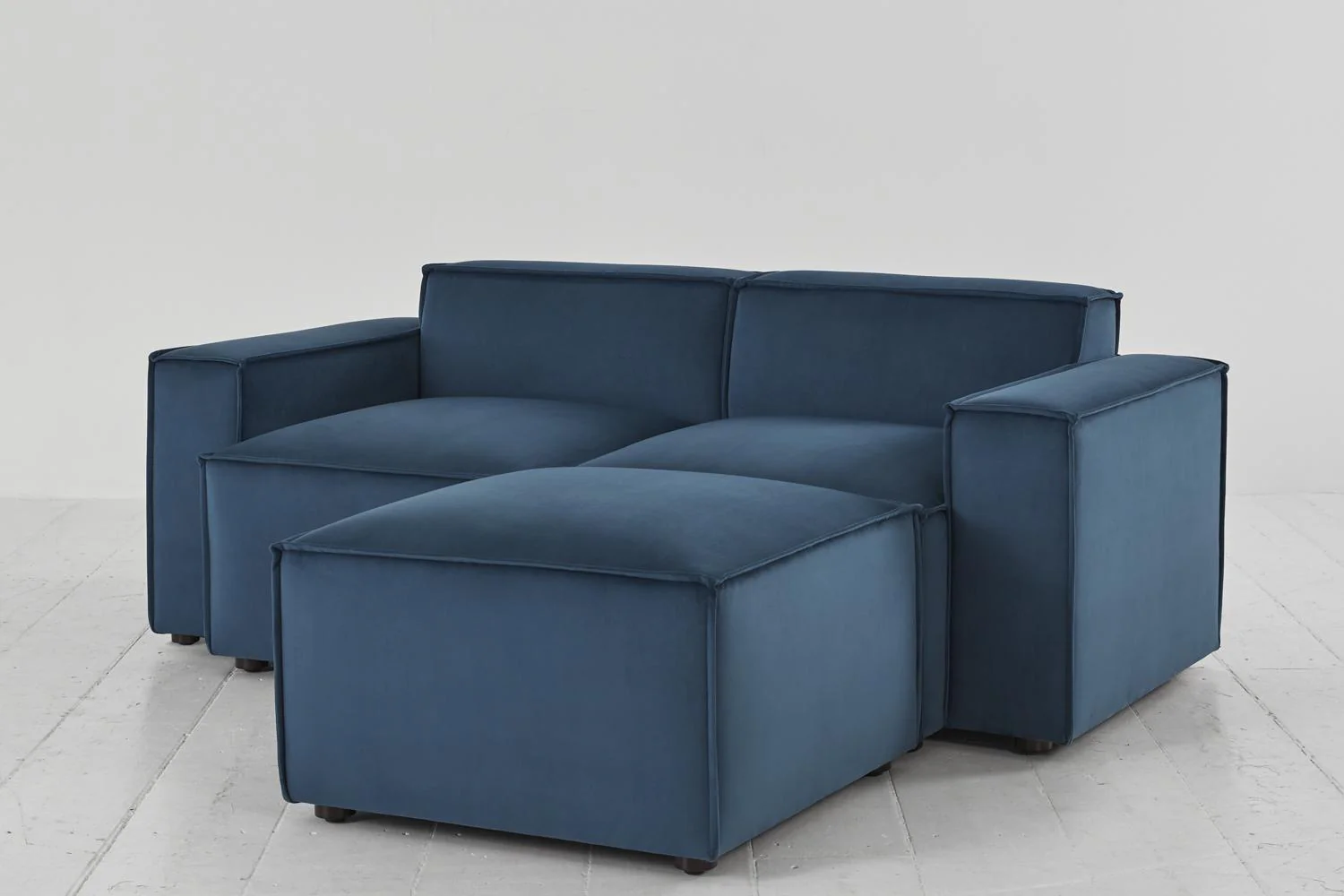 Model 03 2-Seater Right Chaise Sofa, Teal - Image 4