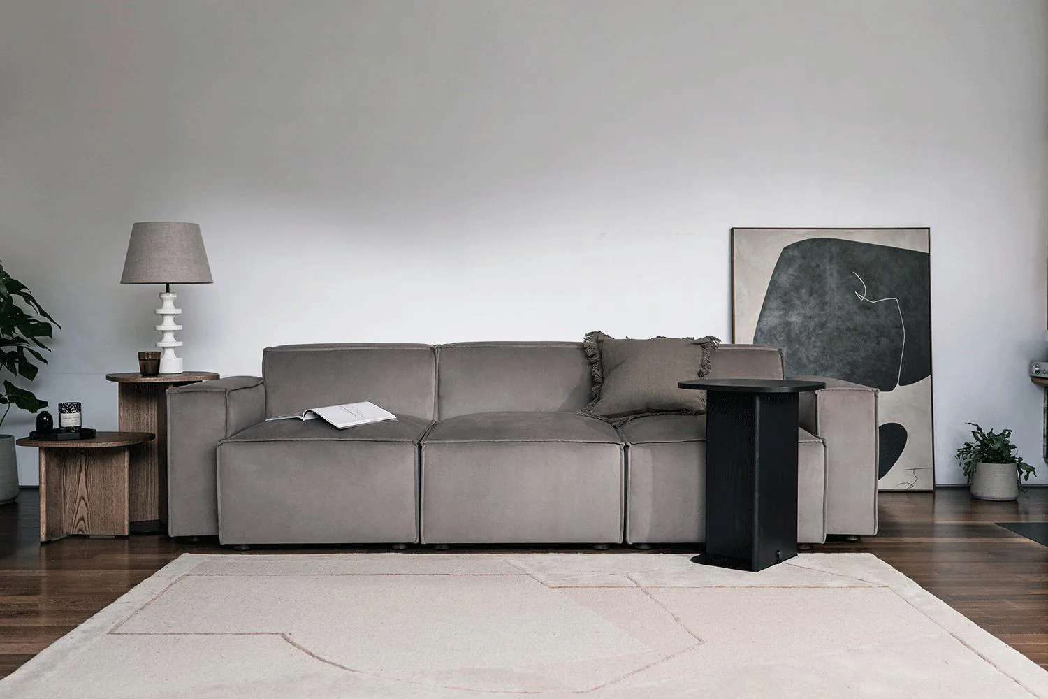 Model 03 3-Seater Sofa, Elephant - Image 2