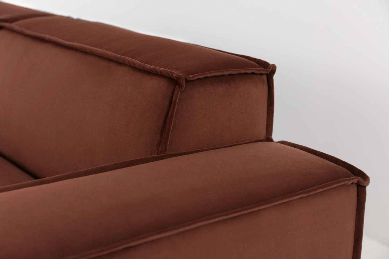 Model 03 3-Seater Right Chaise Sofa, Brick - Image 8