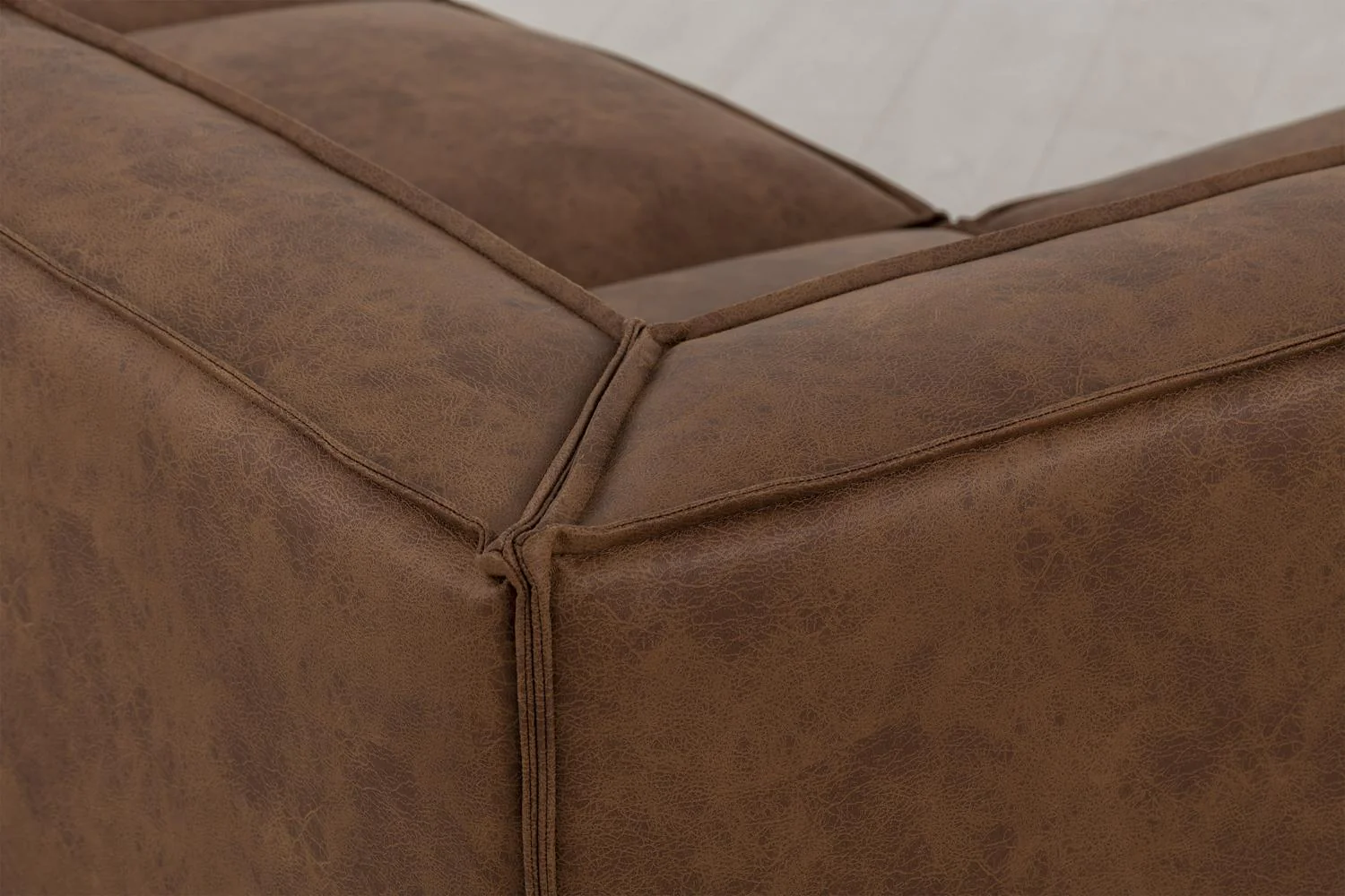 Model 03 Corner Sofa with Ottoman, Chestnut - Image 8
