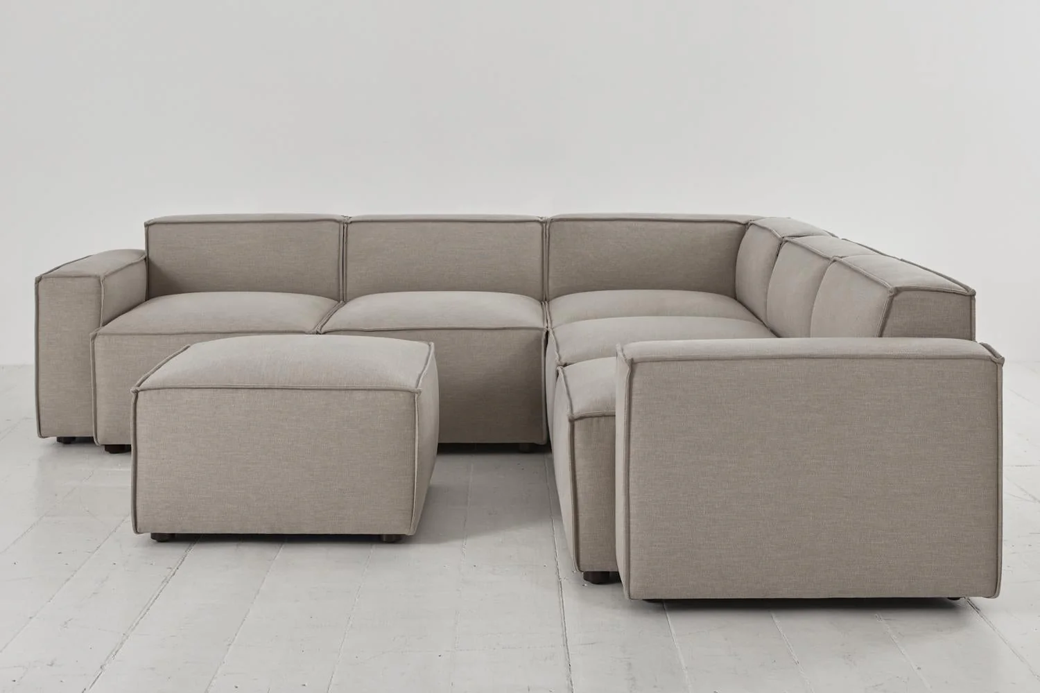 Model 03 Corner Sofa with Ottoman, Pumice - Image 4