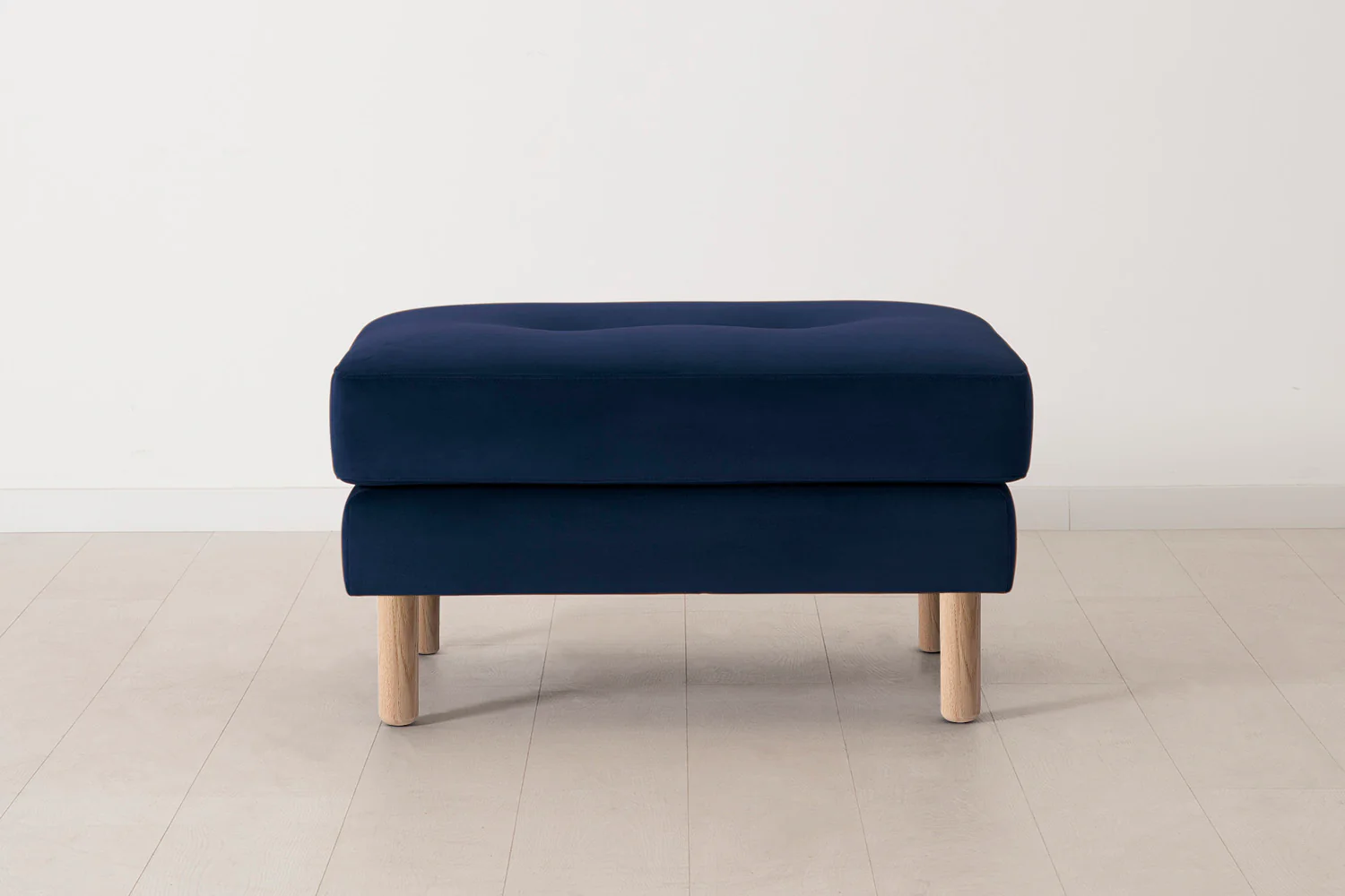 Model 04 Ottoman, Oak / Indigo