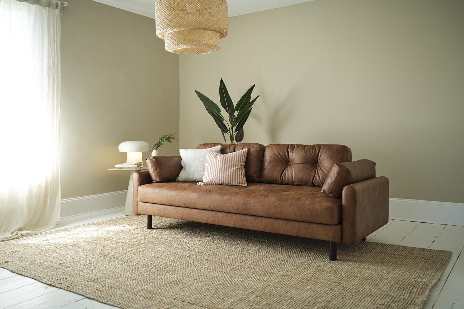 Model 04 Sofa Bed 3 Seater, Oak / Chestnut - Image 6