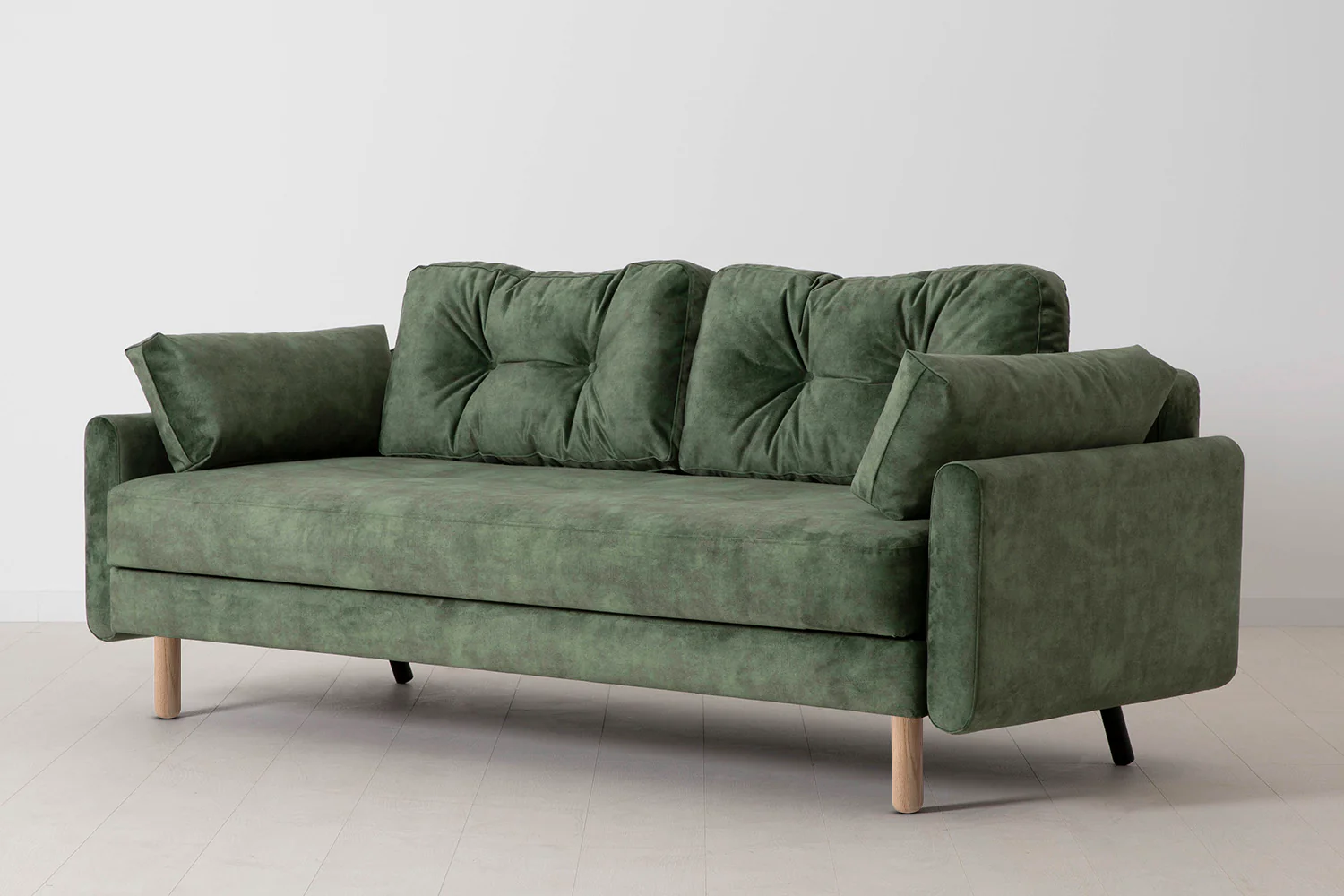 Model 04 Sofa Bed 3 Seater, Oak / Conifer - Image 3