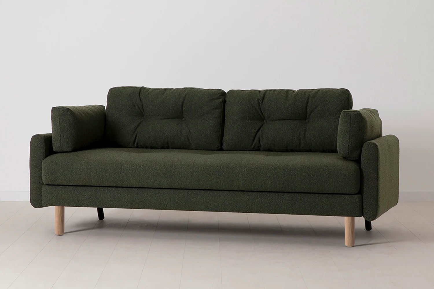 Model 04 Sofa Bed 3 Seater, Oak / Fern - Image 3