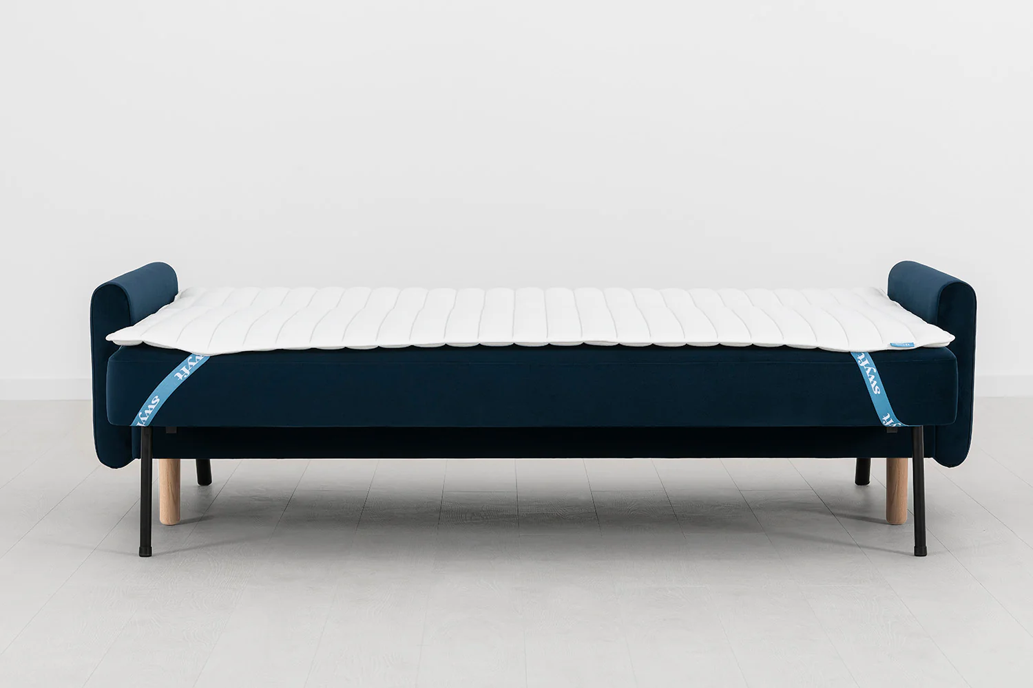 Model 04 Sofa Bed 3 Seater, Oak / Indigo - Image 6