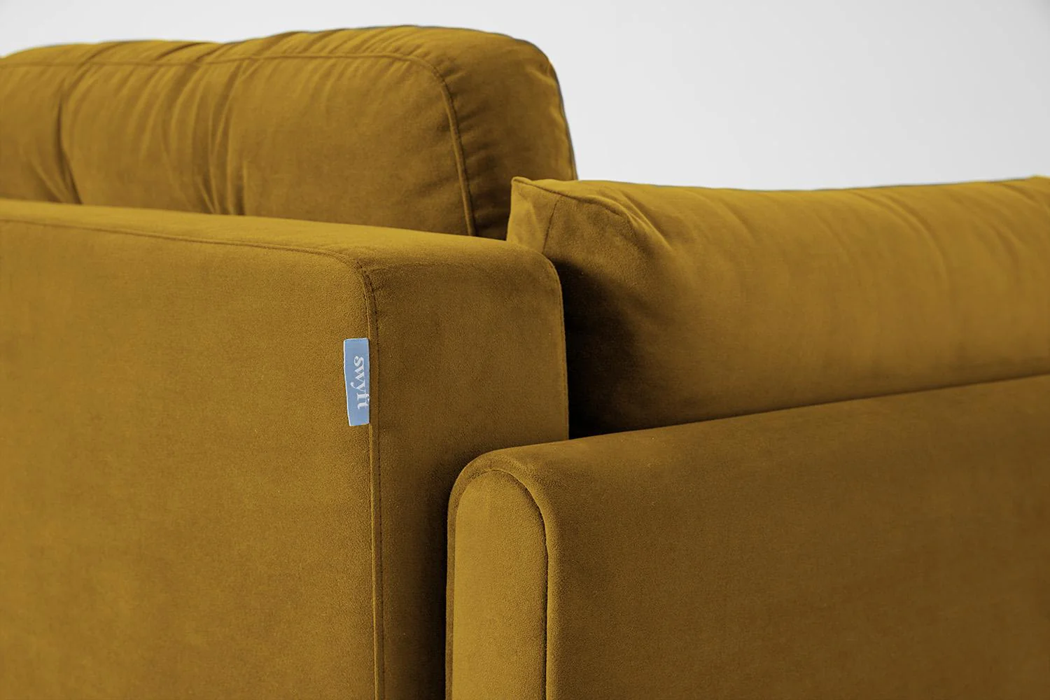 Model 04 Sofa Bed 3 Seater, Oak / Mustard - Image 16