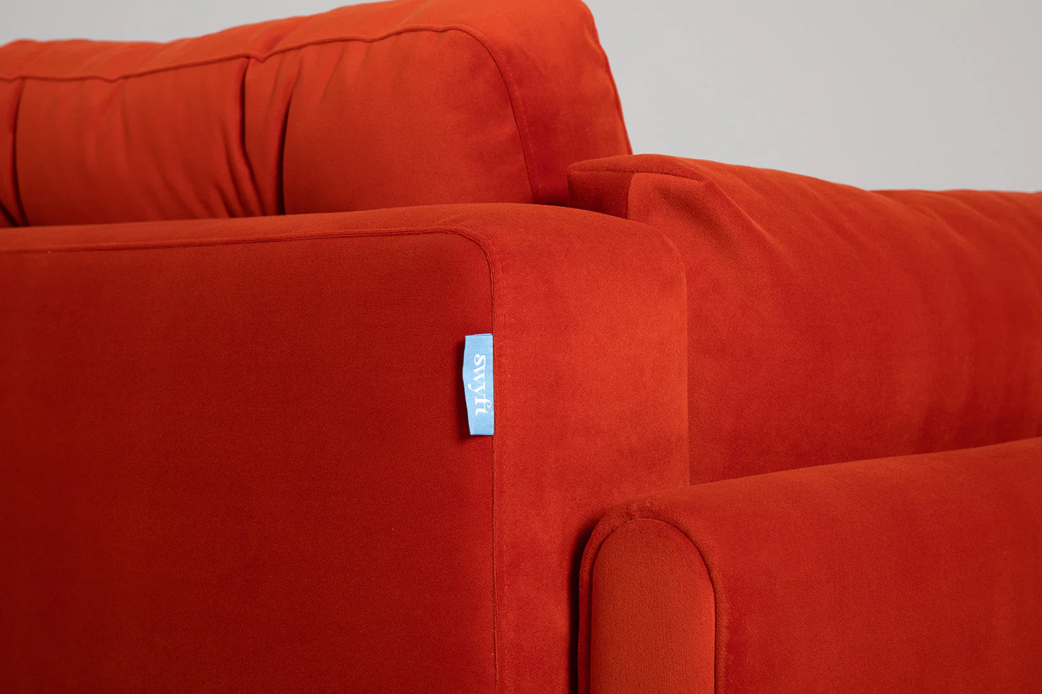 Model 04 Sofa Bed 3 Seater, Oak / Paprika - Image 8
