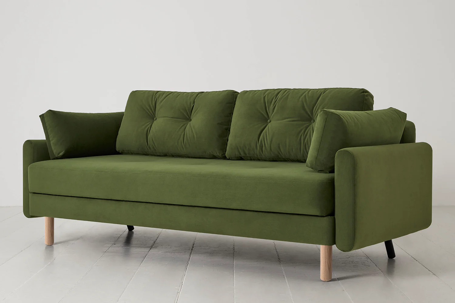 Model 04 Sofa Bed 3 Seater, Oak / Vine - Image 4