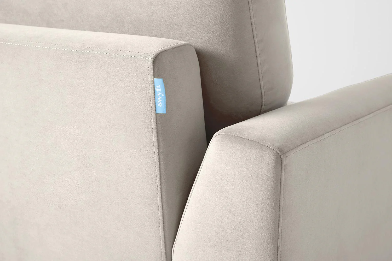 Model 05 2-Seater Sofa, Oak / Bone - Image 7