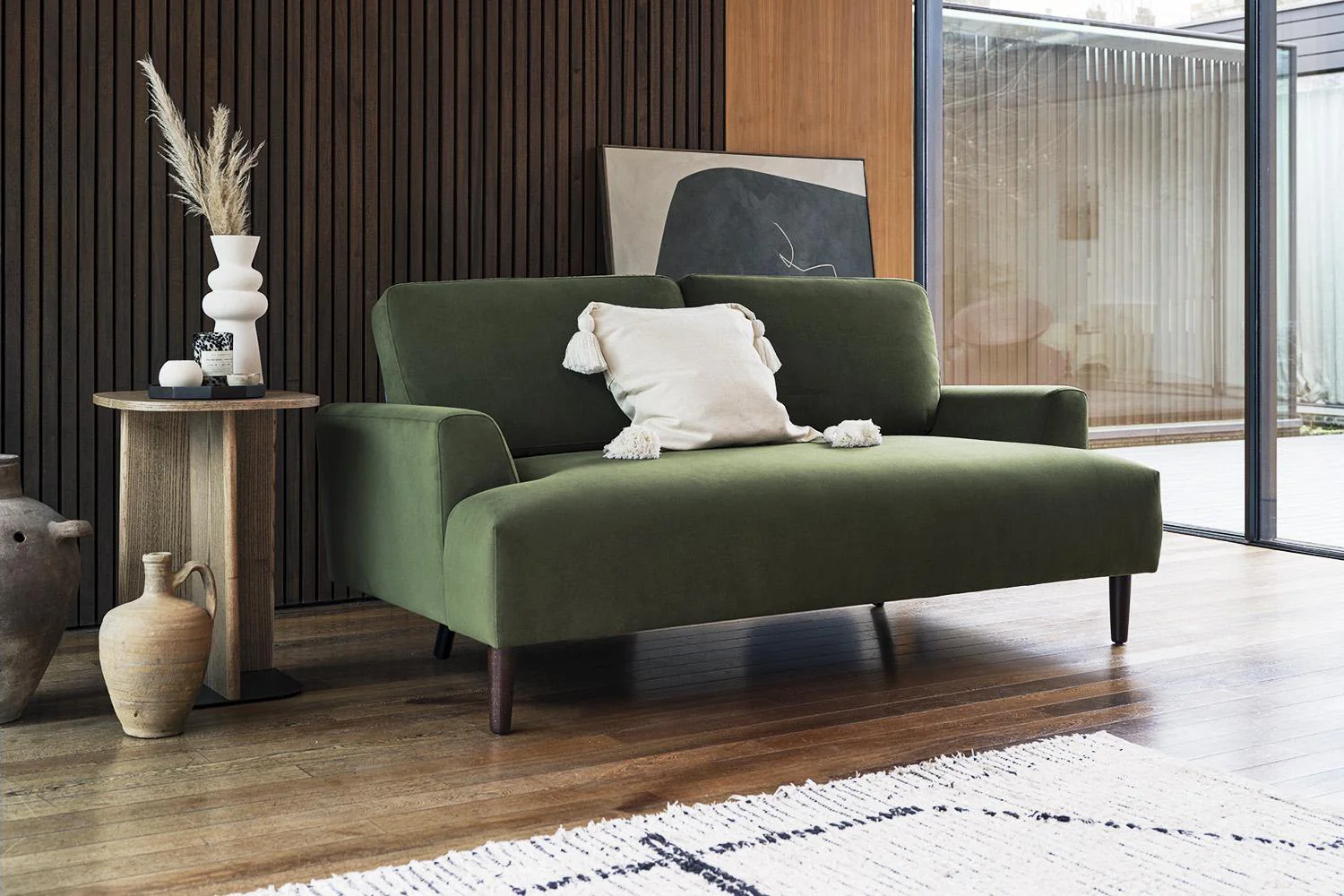 Model 05 2-Seater Sofa, Oak / Vine - Image 2
