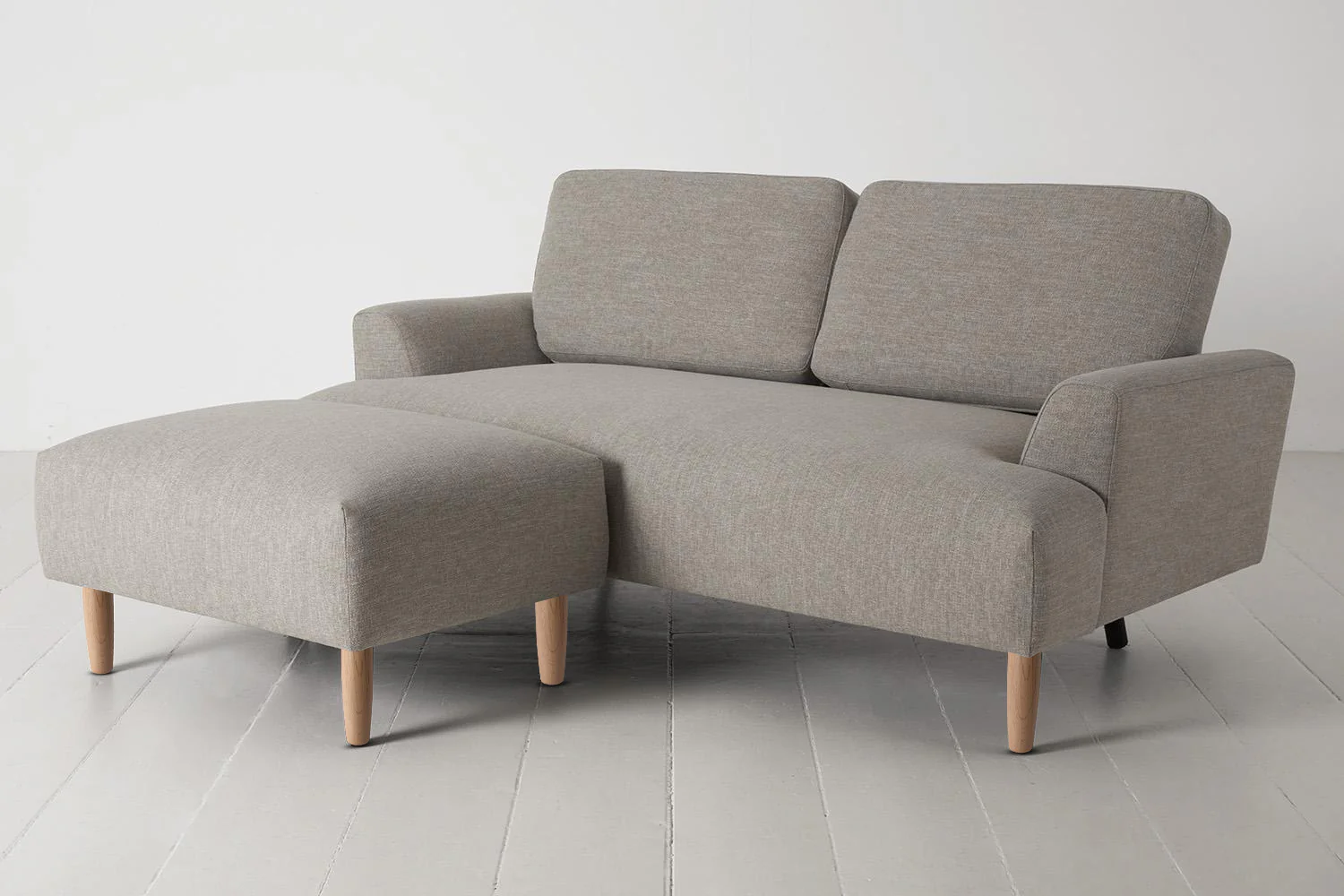 Model 05 2-Seater Sofa with Ottoman, Oak / Pumice - Image 3
