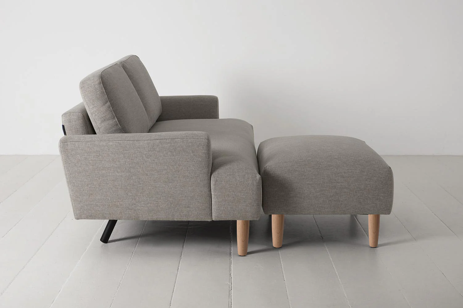 Model 05 2-Seater Sofa with Ottoman, Oak / Pumice - Image 4