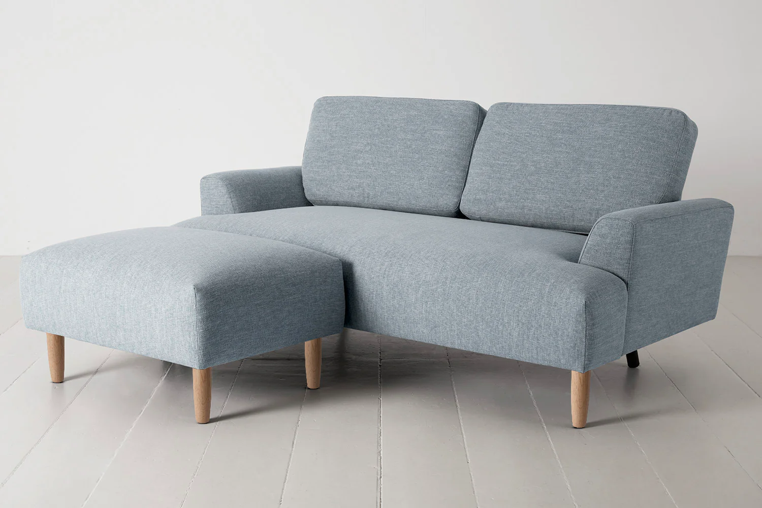 Model 05 2-Seater Sofa with Ottoman, Oak / Seaglass - Image 3