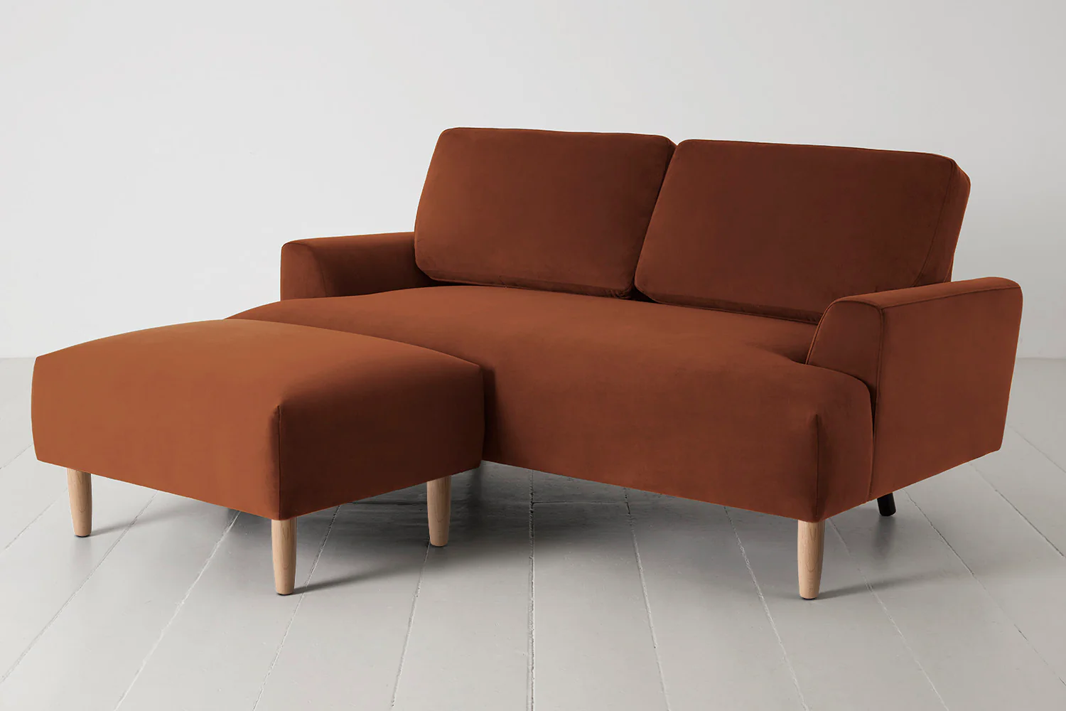 Model 05 2-Seater Sofa with Ottoman, Oak / Umber - Image 4