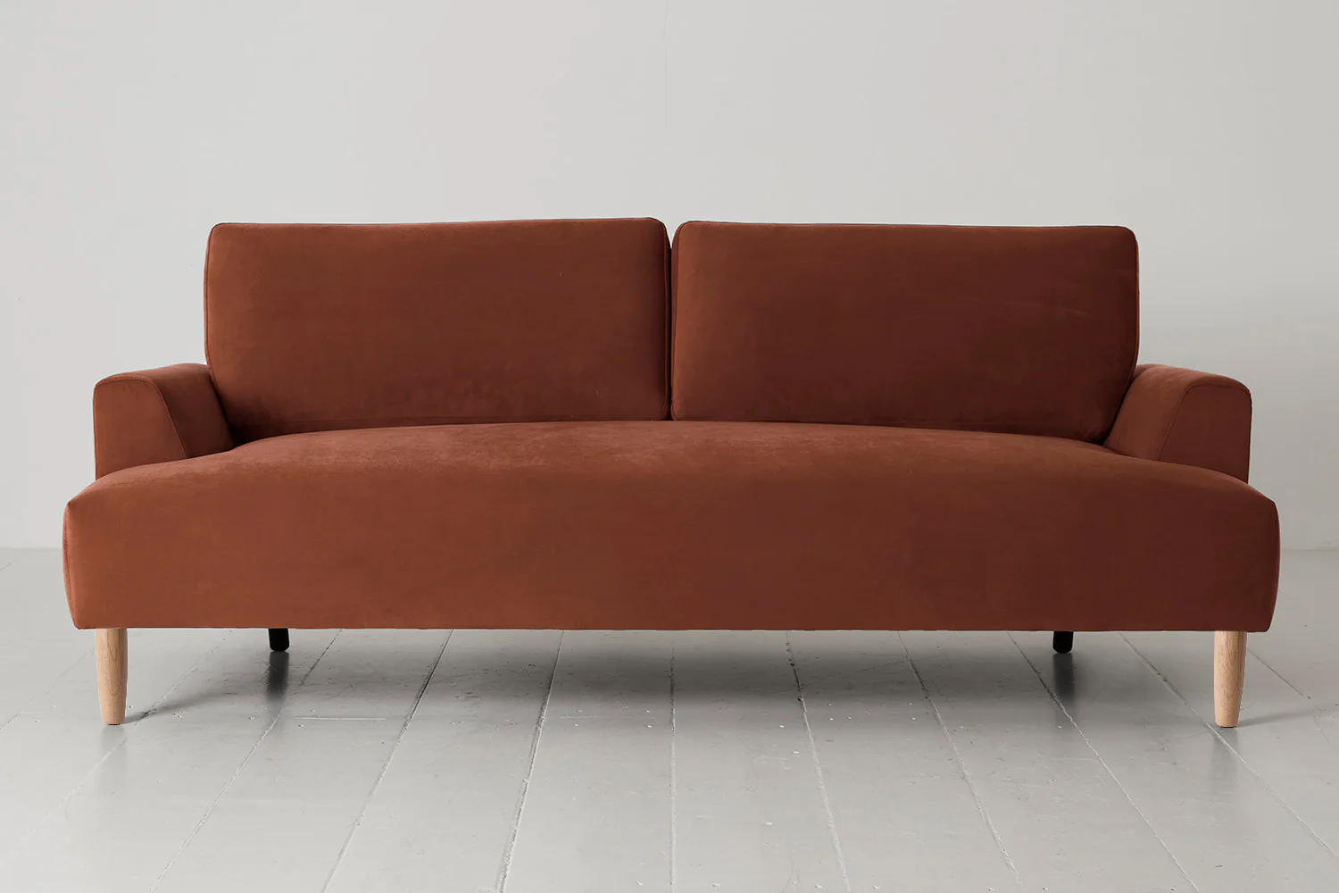 Model 05 3-Seater Sofa, Oak / Brick