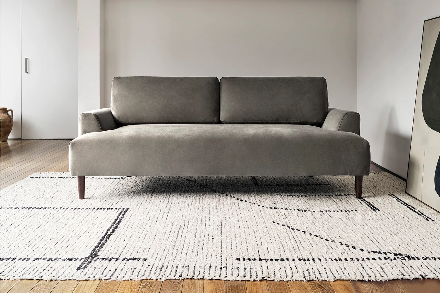 Model 05 3-Seater Sofa, Oak / Elephant - Image 2