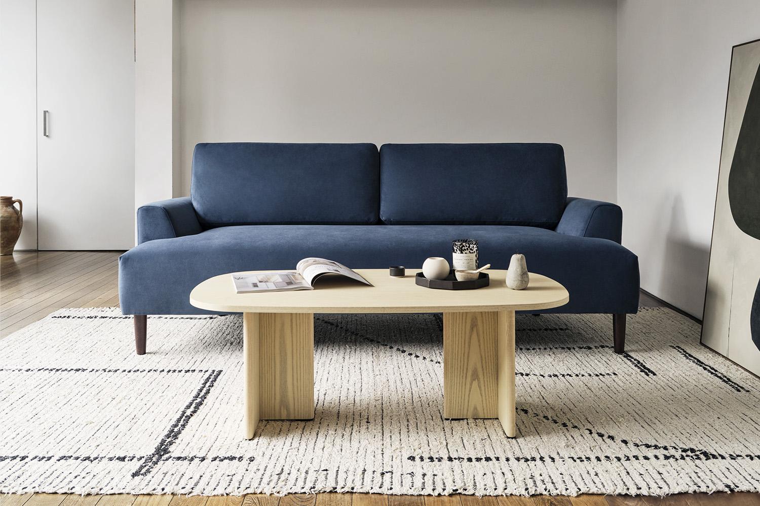 Model 05 3-Seater Sofa, Oak / Teal - Image 2