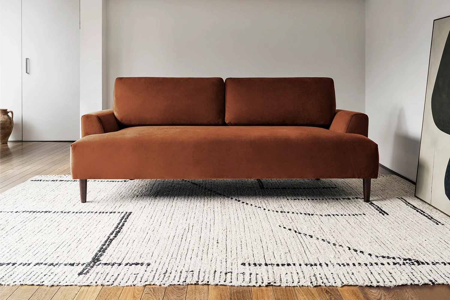 Model 05 3-Seater Sofa, Oak / Umber - Image 2