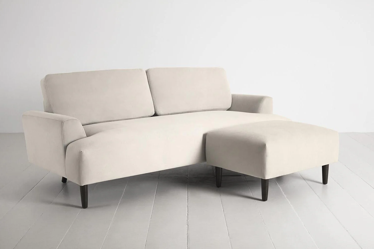 Model 05 3-Seater Sofa with Ottoman, Bone - Image 4