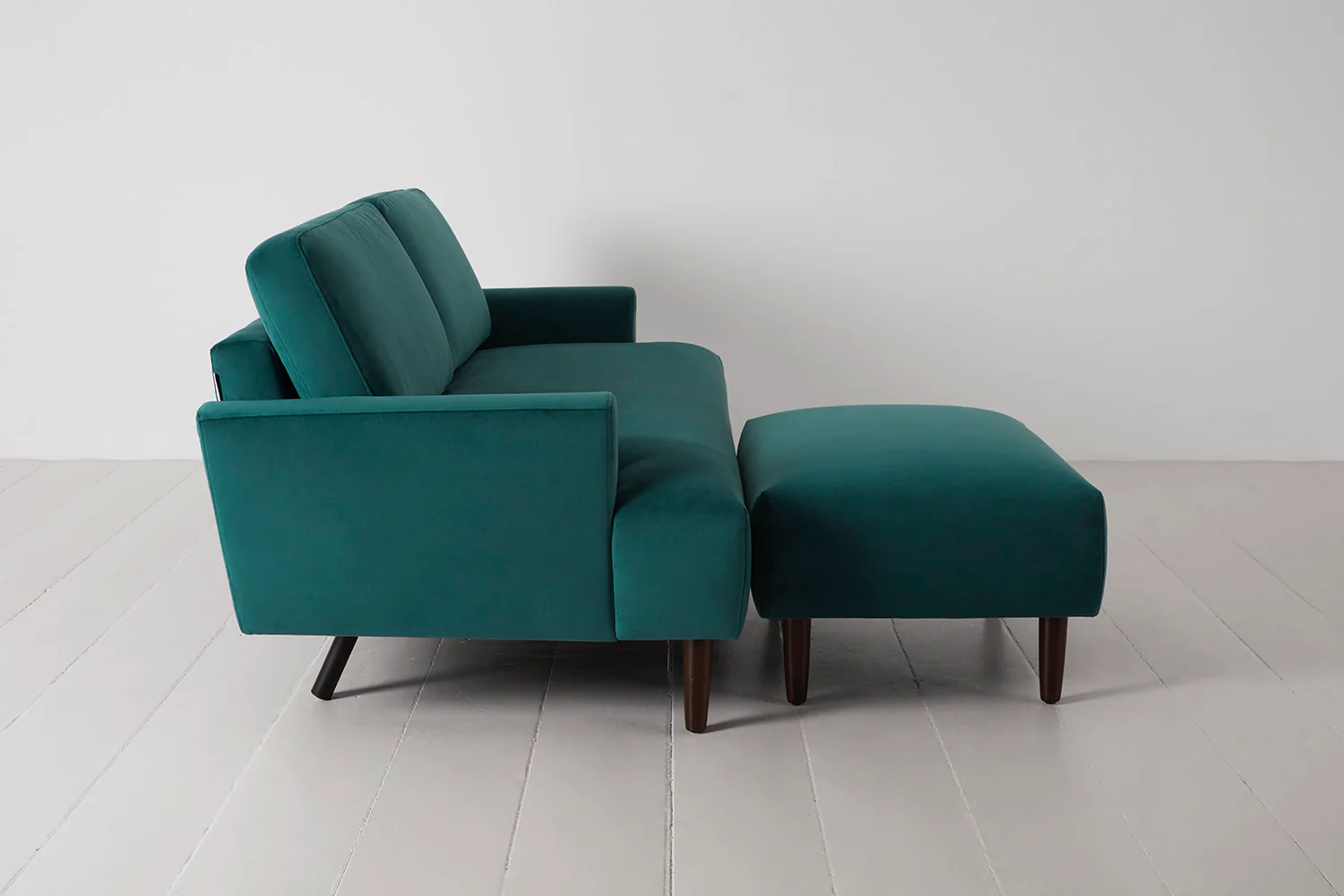 Model 05 3-Seater Sofa with Ottoman, Kingfisher - Image 5