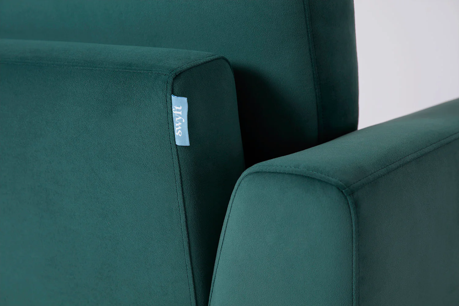 Model 05 3-Seater Sofa with Ottoman, Kingfisher - Image 7