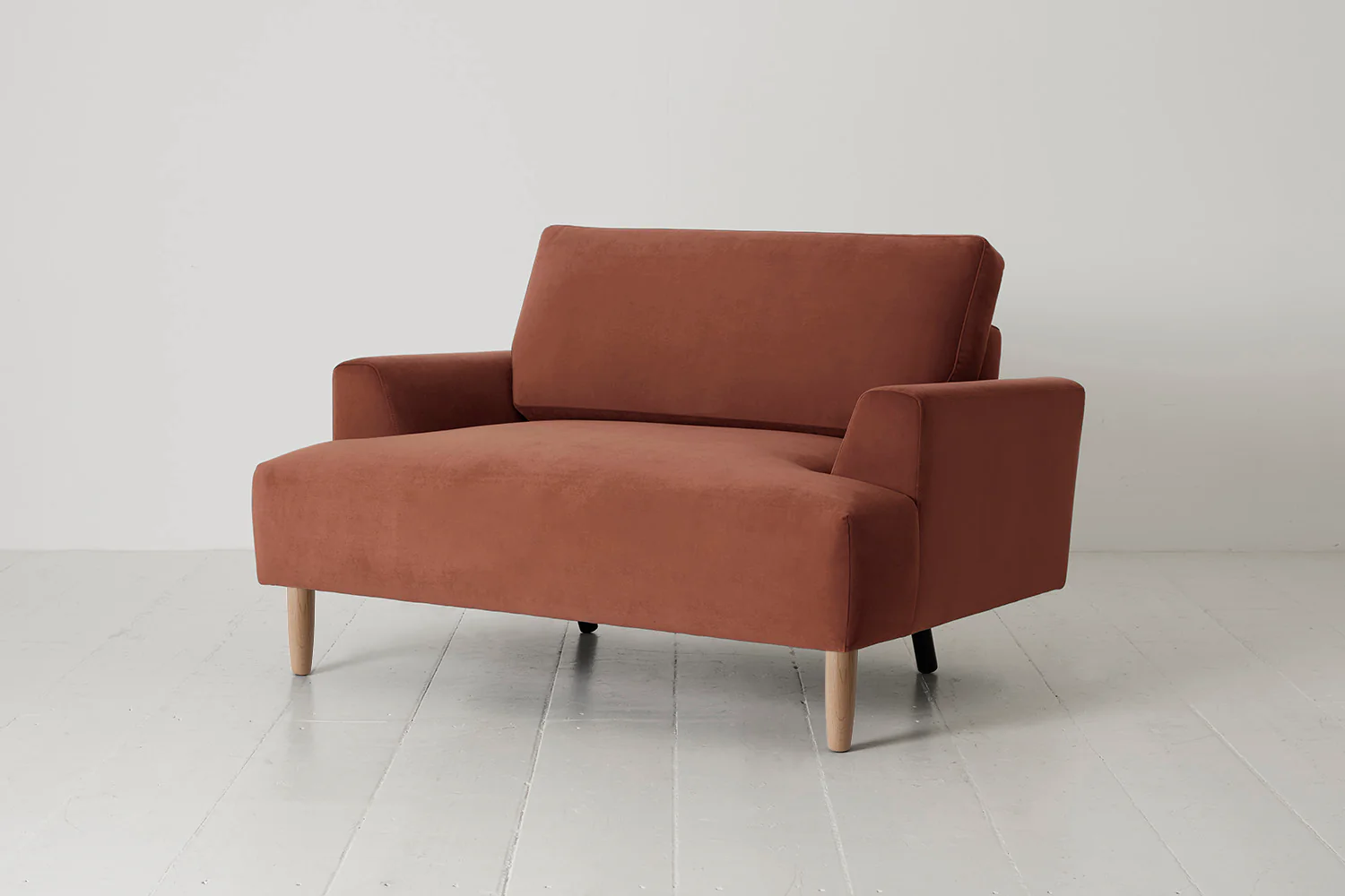 Model 05 Loveseat, Oak / Brick - Image 3