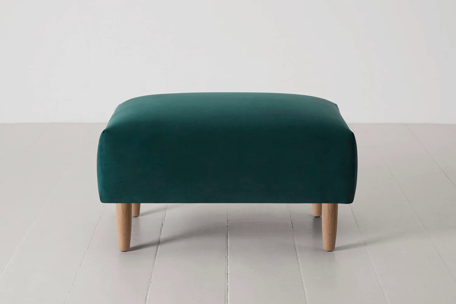 Model 05 Ottoman, Oak / Kingfisher