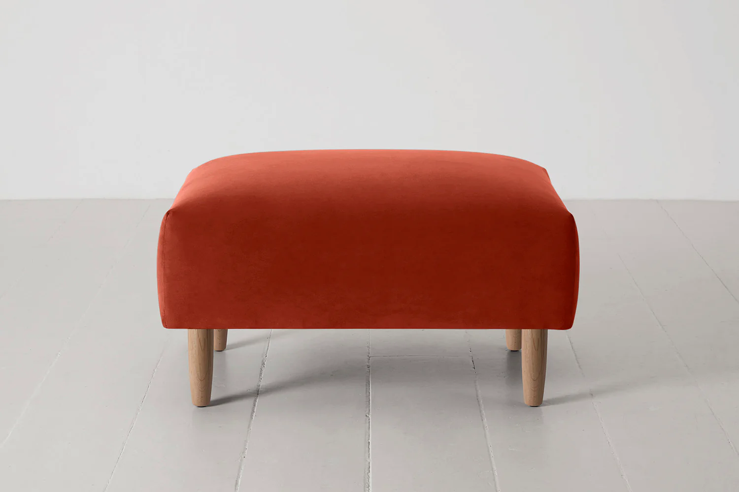 Model 05 Ottoman, Oak / Paprika