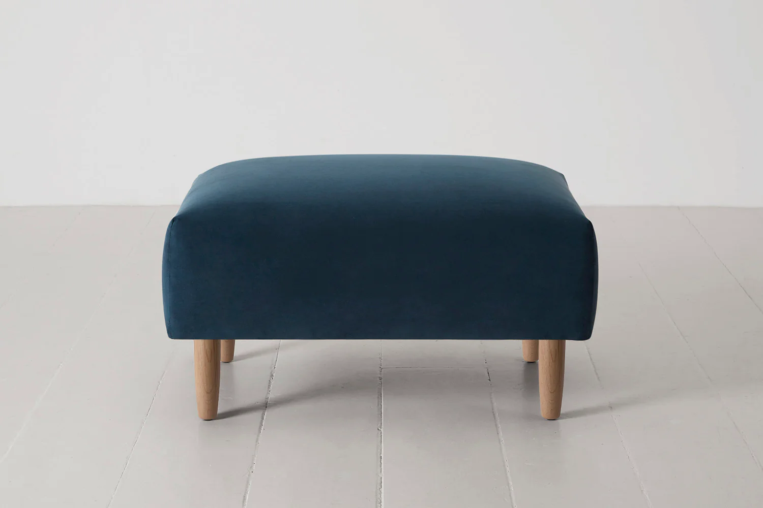 Model 05 Ottoman, Oak / Teal