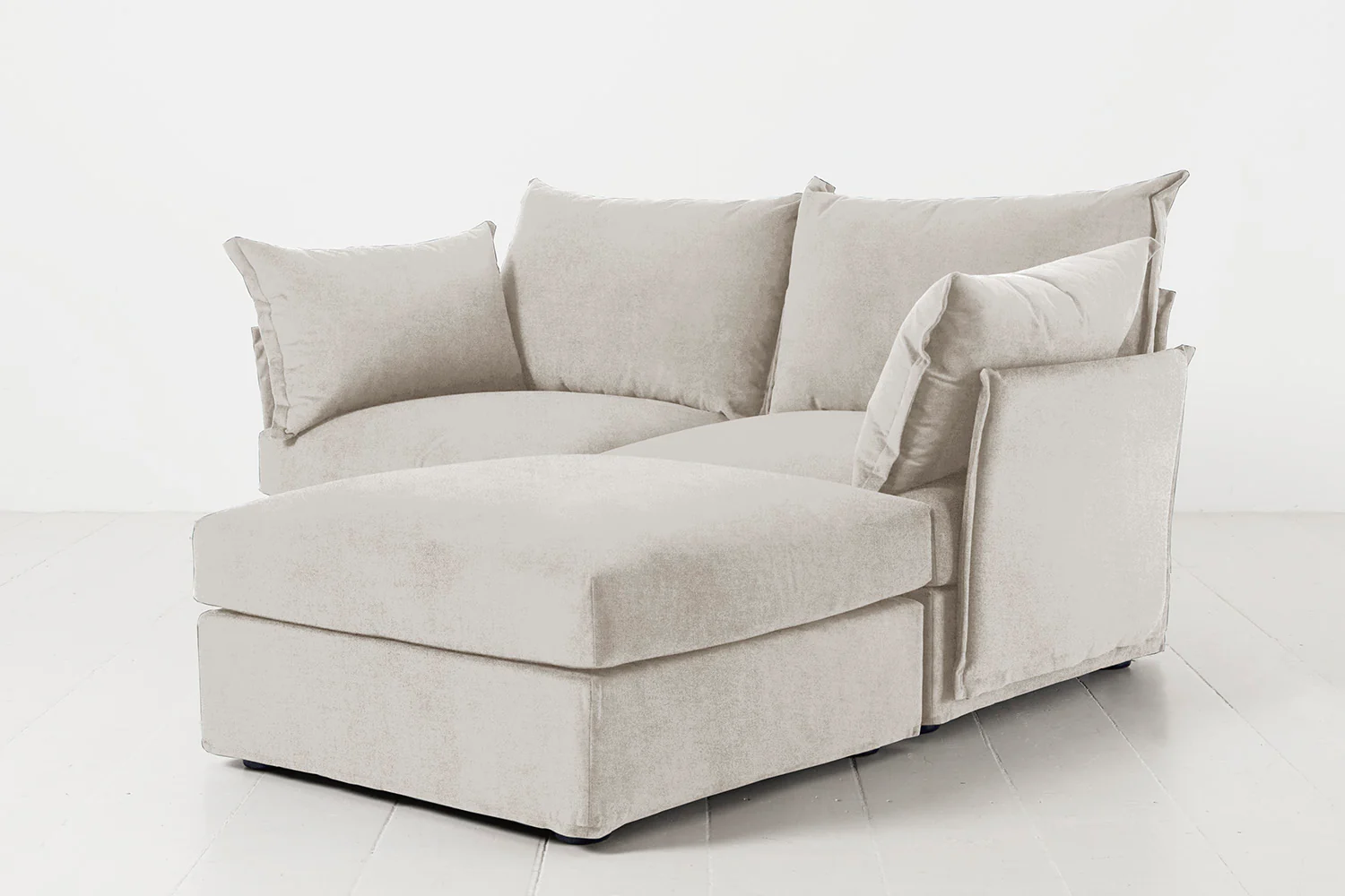 Model 06 2-Seater Right Chaise Sofa, Chalk - Image 3