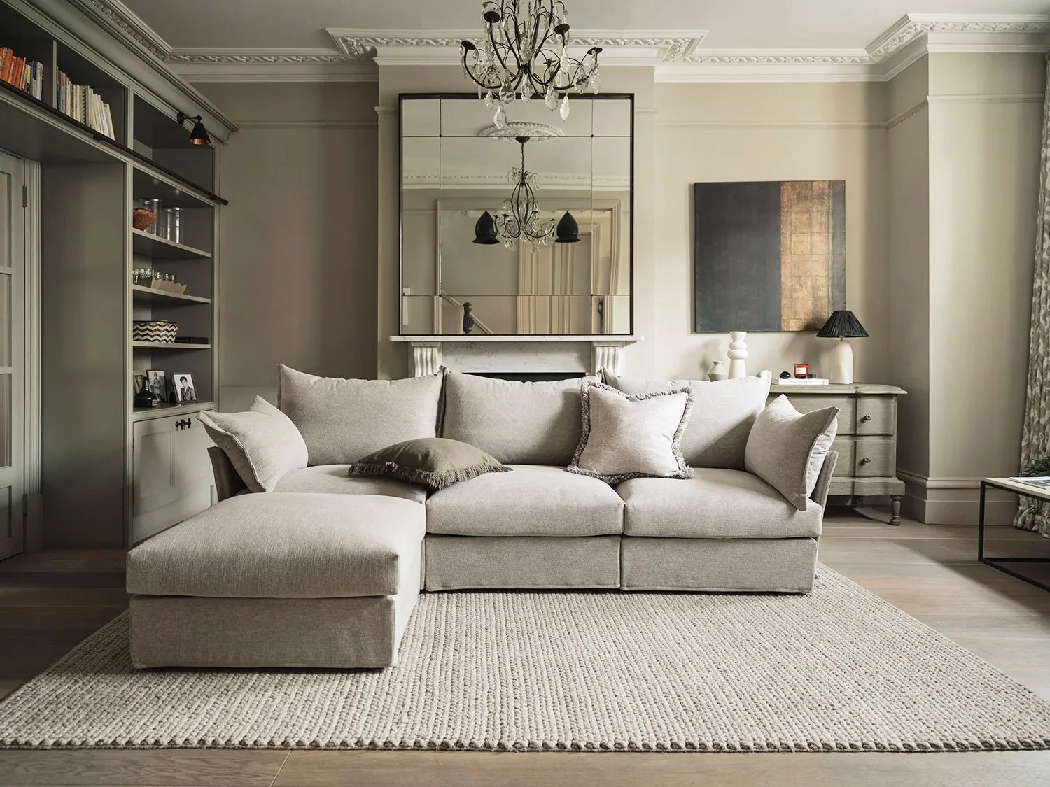 Model 06 3-Seater Left Chaise Sofa, Pumice - Image 2