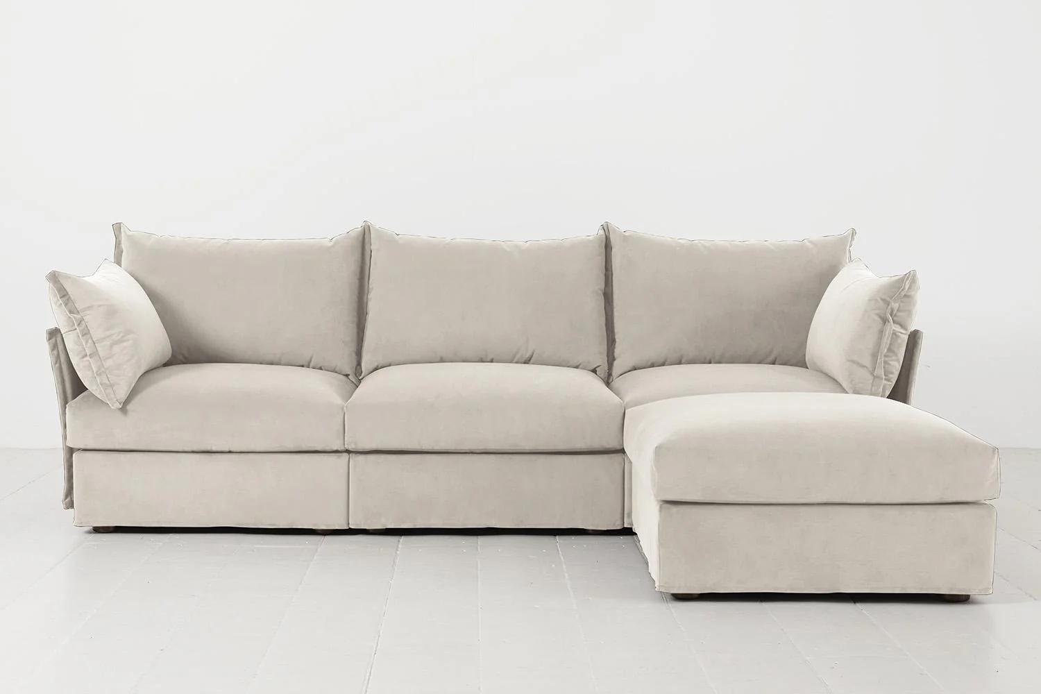 Model 06 3-Seater Right Chaise Sofa, Bone