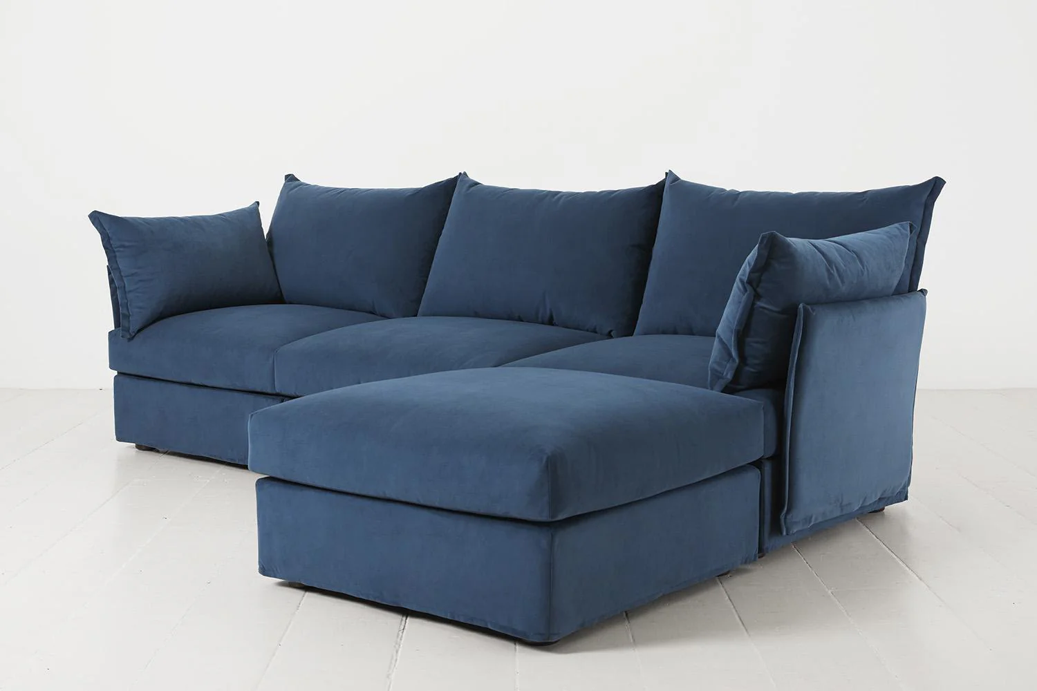 Model 06 3-Seater Right Chaise Sofa, Teal - Image 5