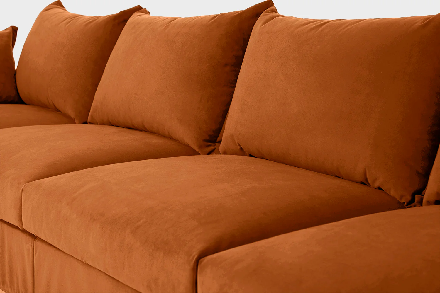 Model 06 Corner Sofa with Ottoman, Bronze - Image 5