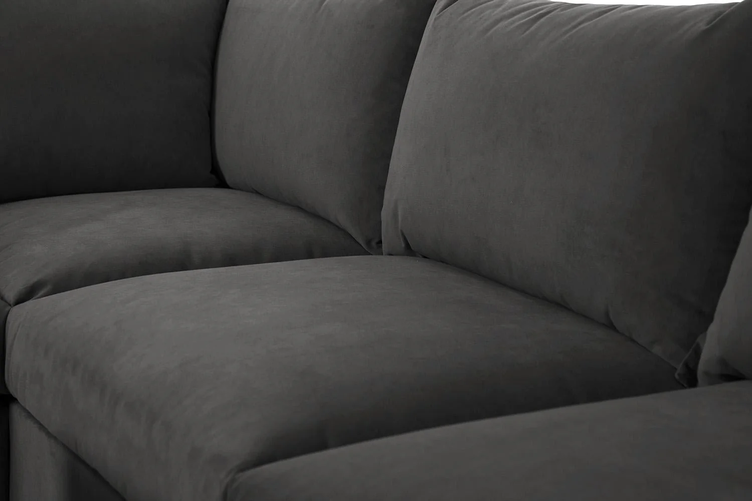 Model 06 Corner Sofa with Ottoman, Charcoal - Image 7