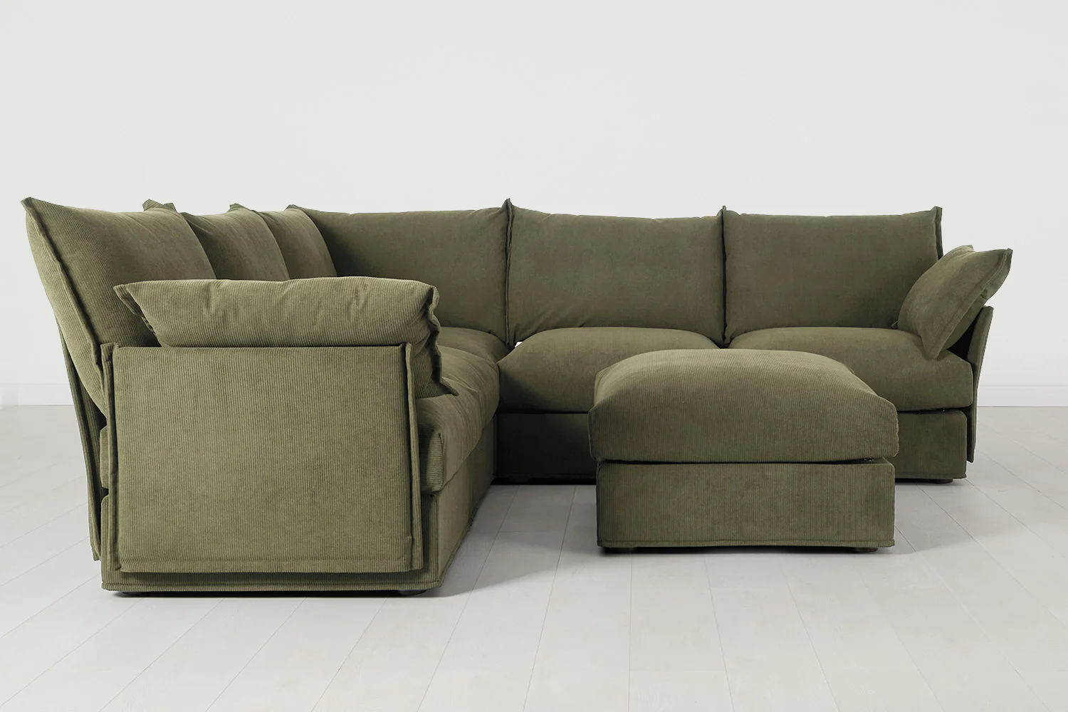 Model 06 Corner Sofa with Ottoman, Fennel - Image 2