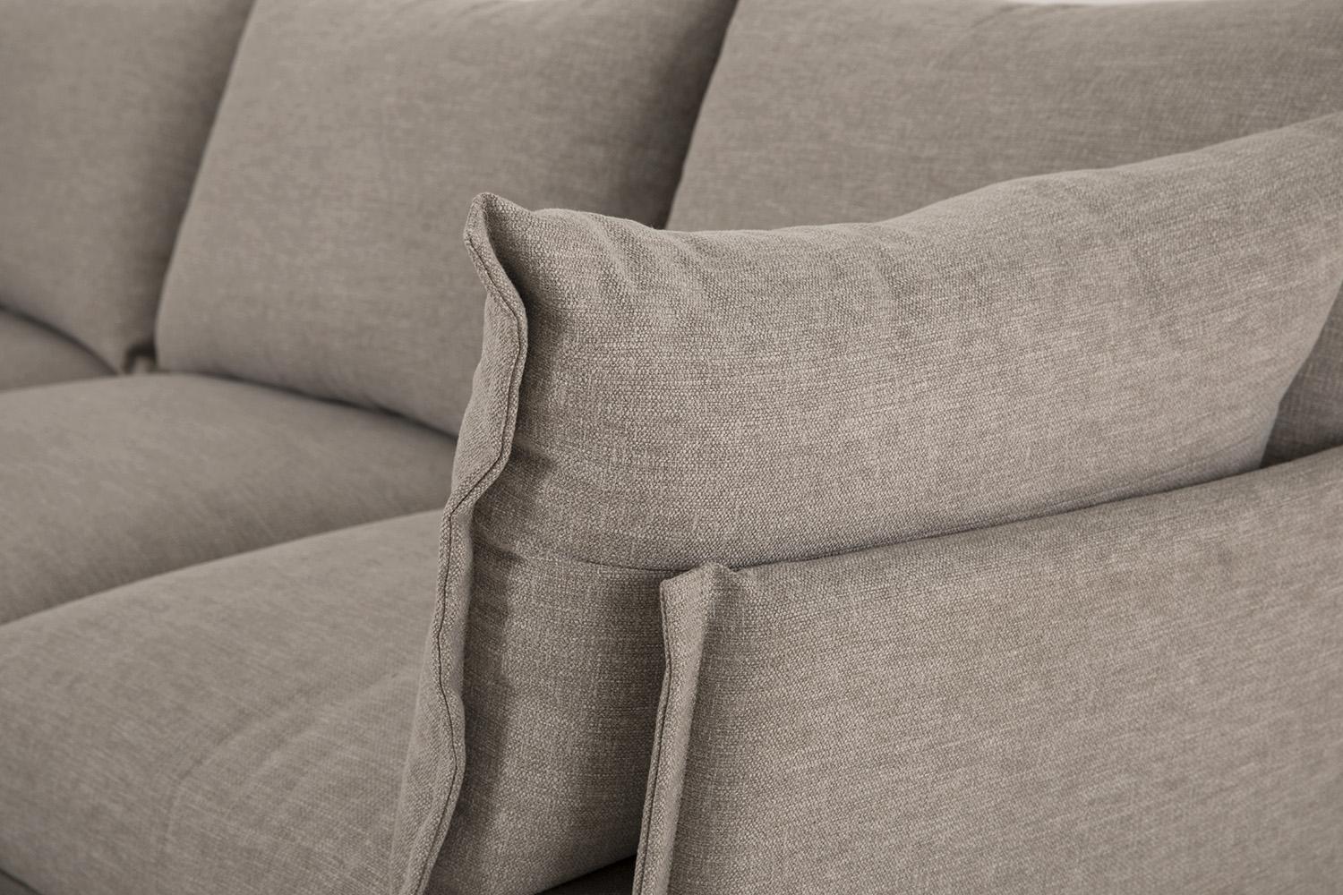 Model 06 Corner Sofa with Ottoman, Pumice - Image 3