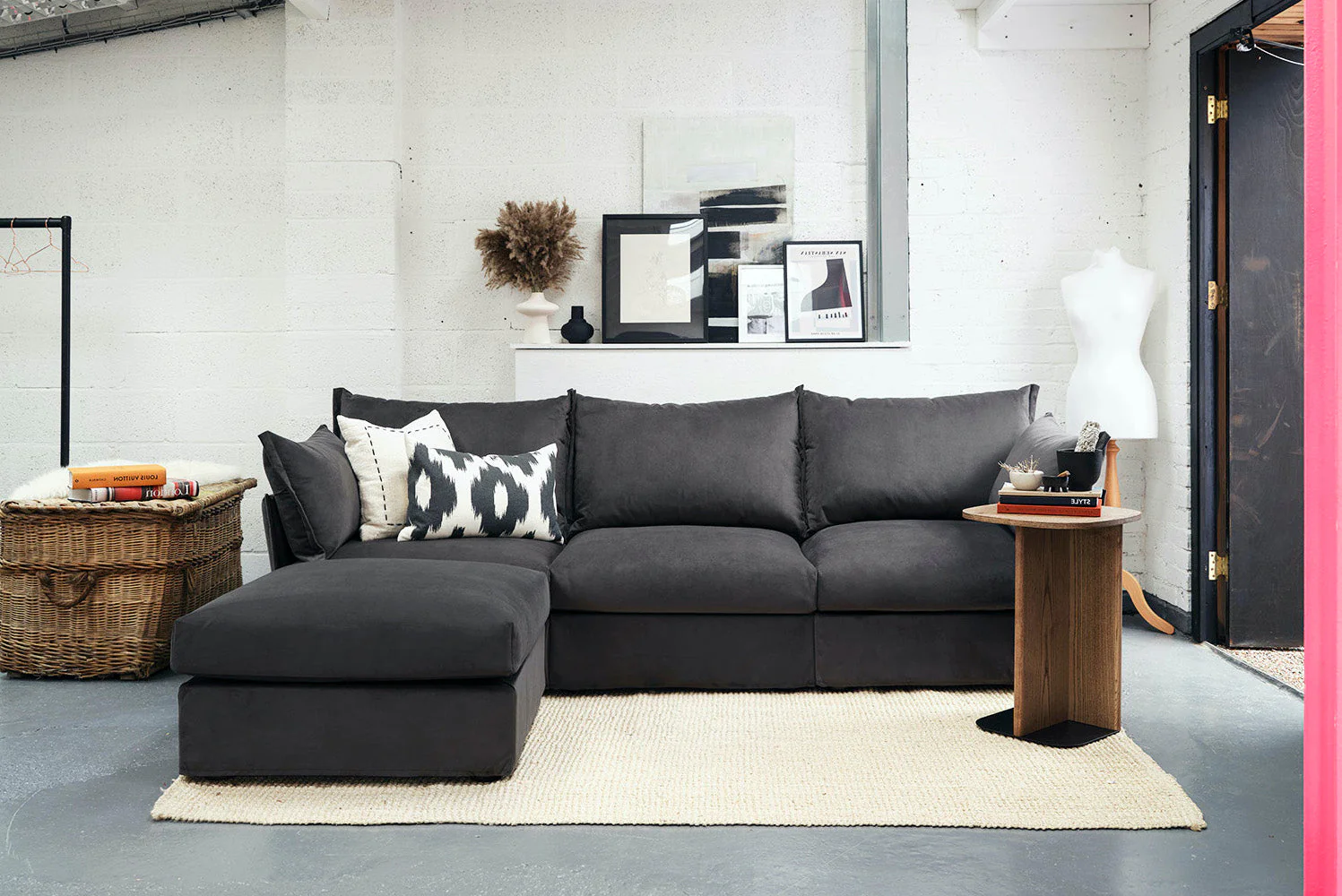 Model 06 Ottoman, Charcoal - Image 2
