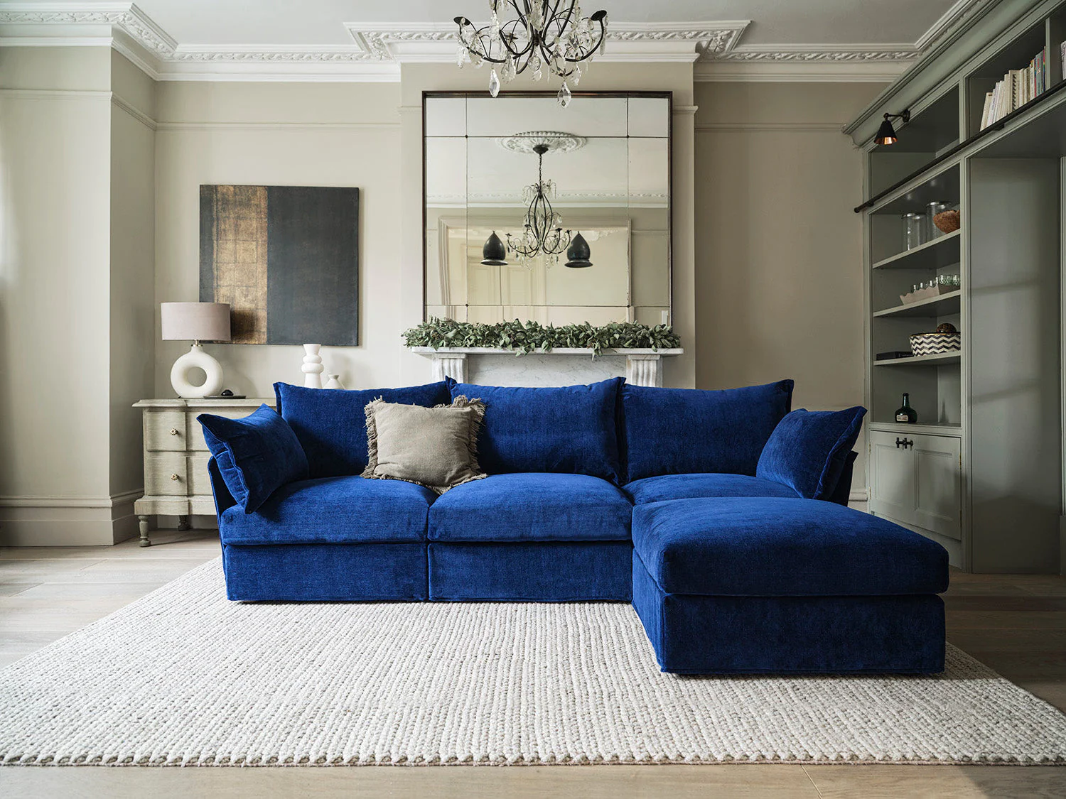 Model 06 Ottoman, Navy - Image 2