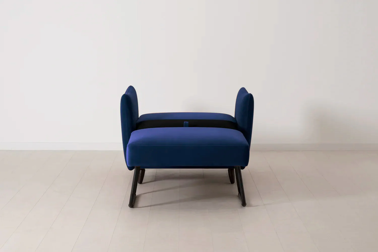 Model 08 Chair Bed Single Sofa Bed, Indigo - Image 5