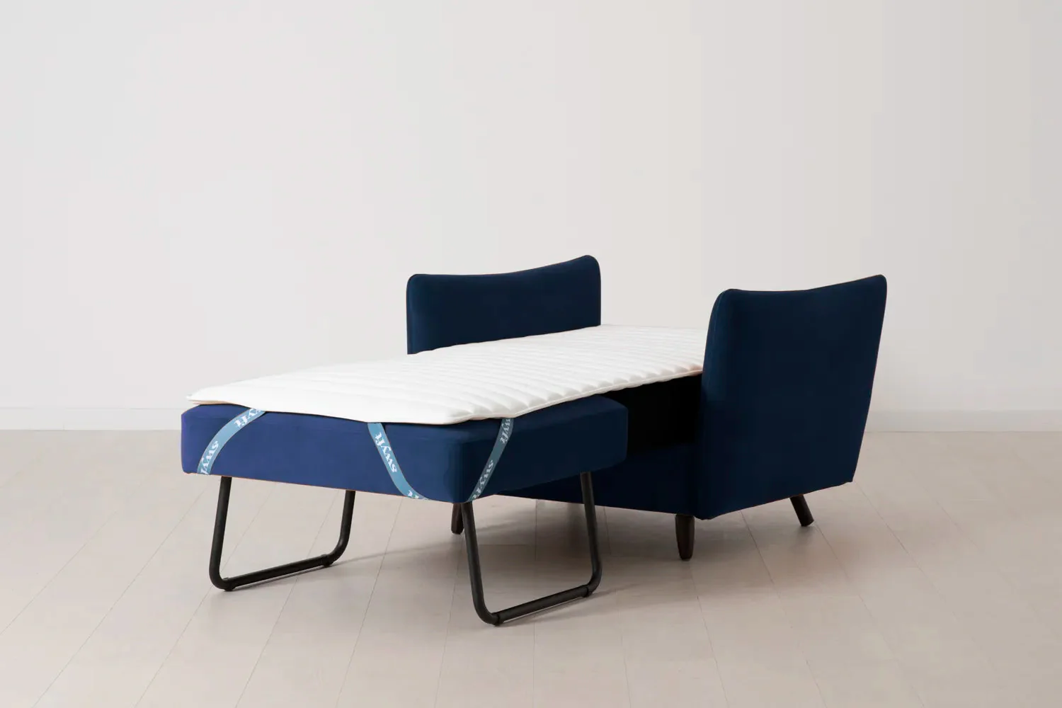 Model 08 Chair Bed Single Sofa Bed, Indigo - Image 7