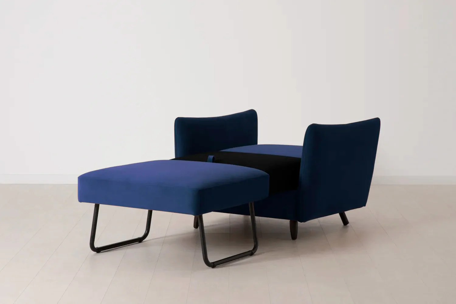 Model 08 Chair Bed Single Sofa Bed, Indigo - Image 8